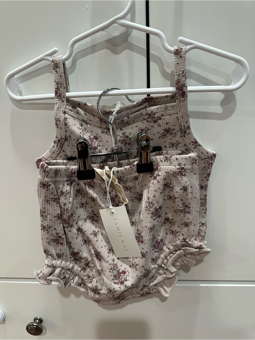 Jamie Kay Lavender Floral Ribbed Tank & Bloomer Set
